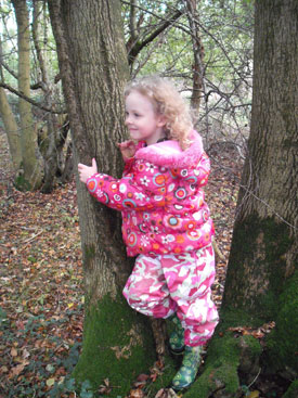 Elouise in the trees!