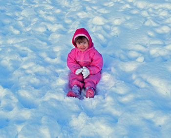 Ciara in the snow