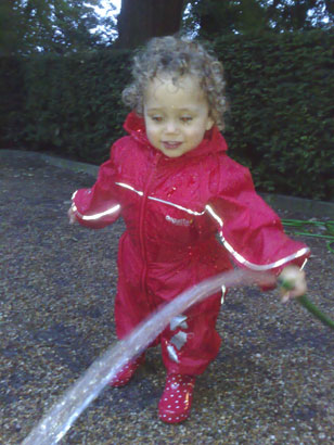 Allowed to play with the hose pipe!