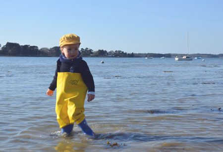 Paddling in Waterproof World waders