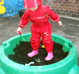 Outdoor Play in Puddle Suit
