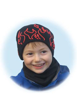 Boys Flamer Knitted Beanie Hat